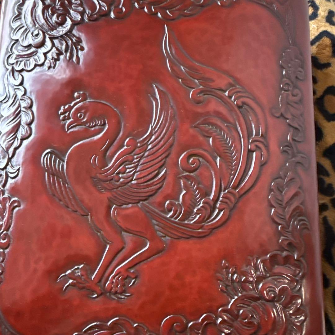 鎌倉彫☆美品大作☆鳳凰漆文箱 - メルカリ