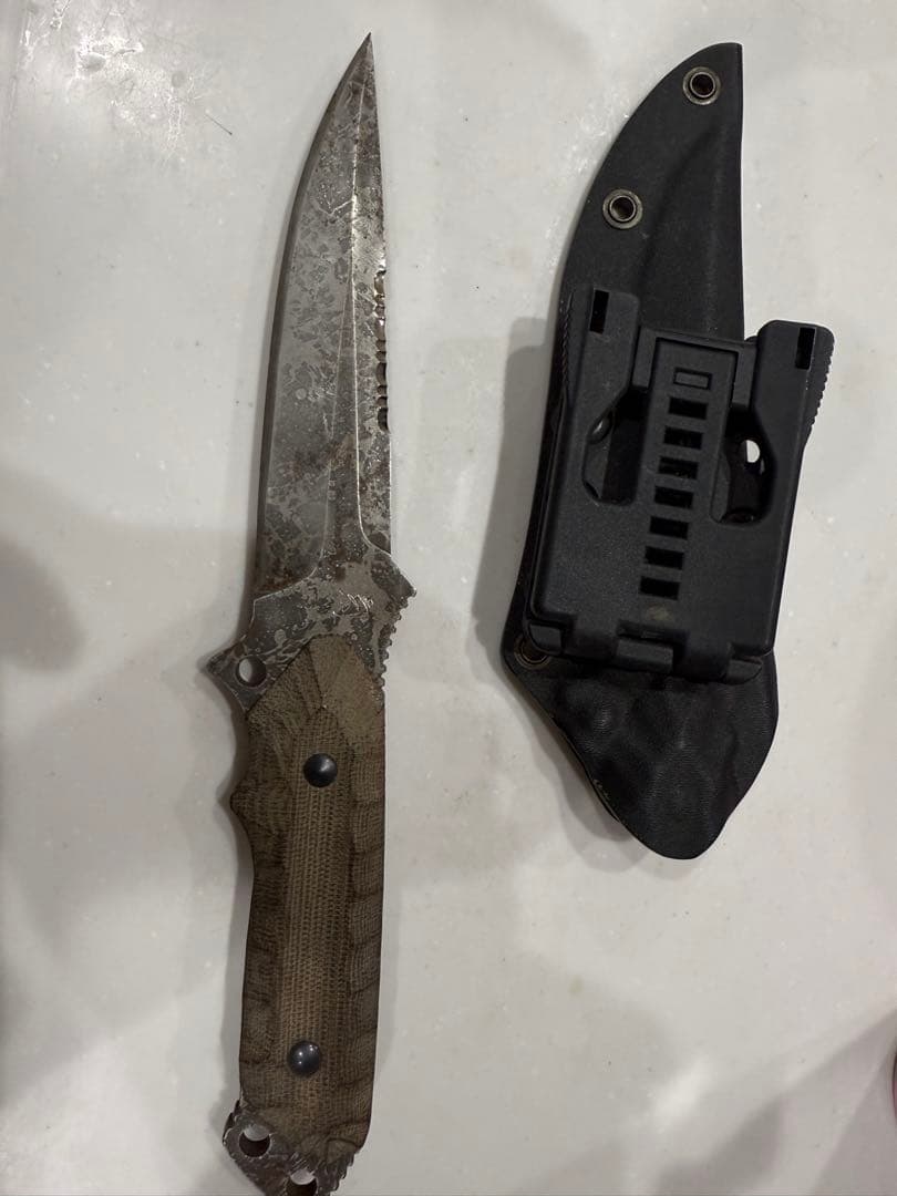 迷彩柄 ステンレススチールナイフ