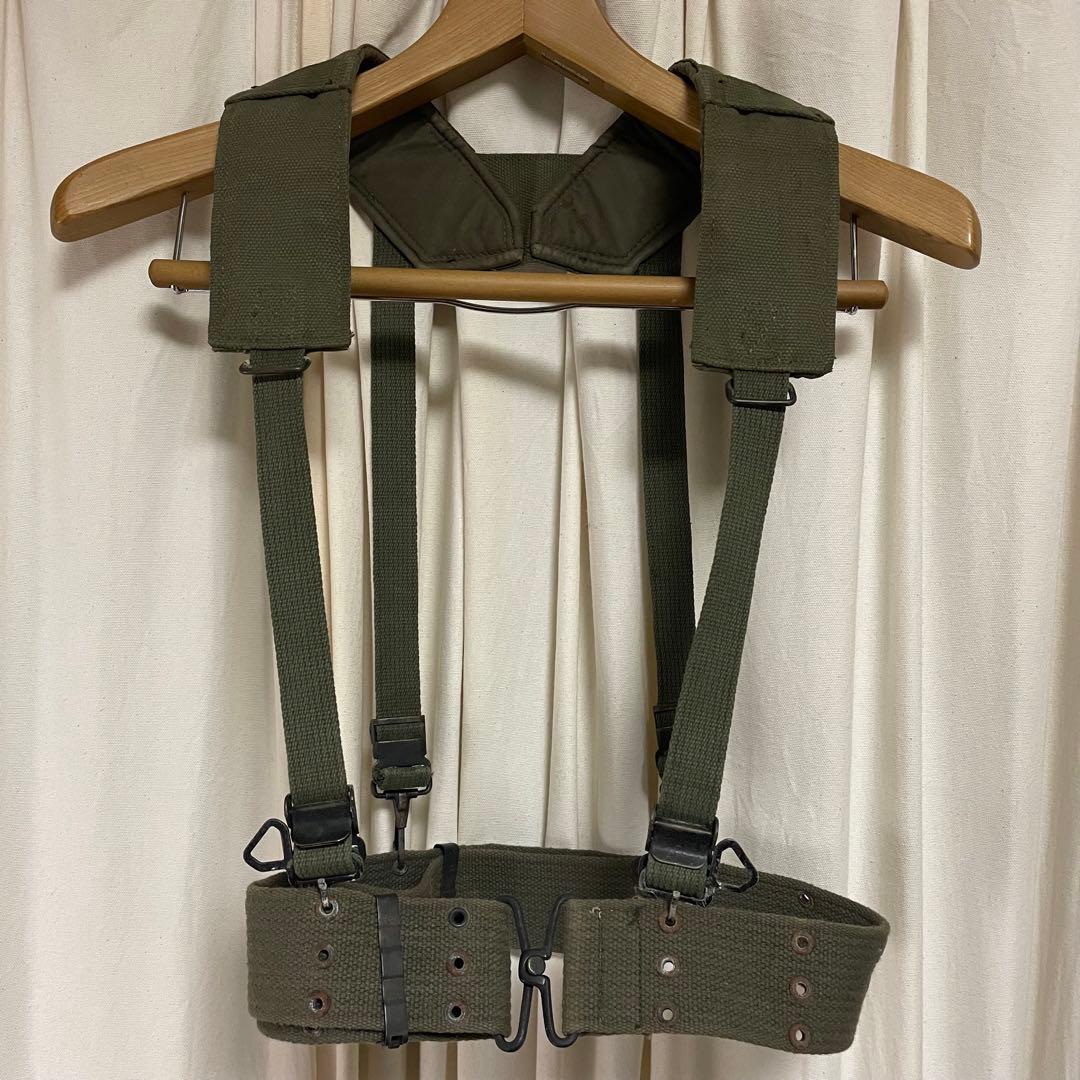 米軍放出品 ベトナム戦争 M56 装備 サスペンダー ピストルベルト