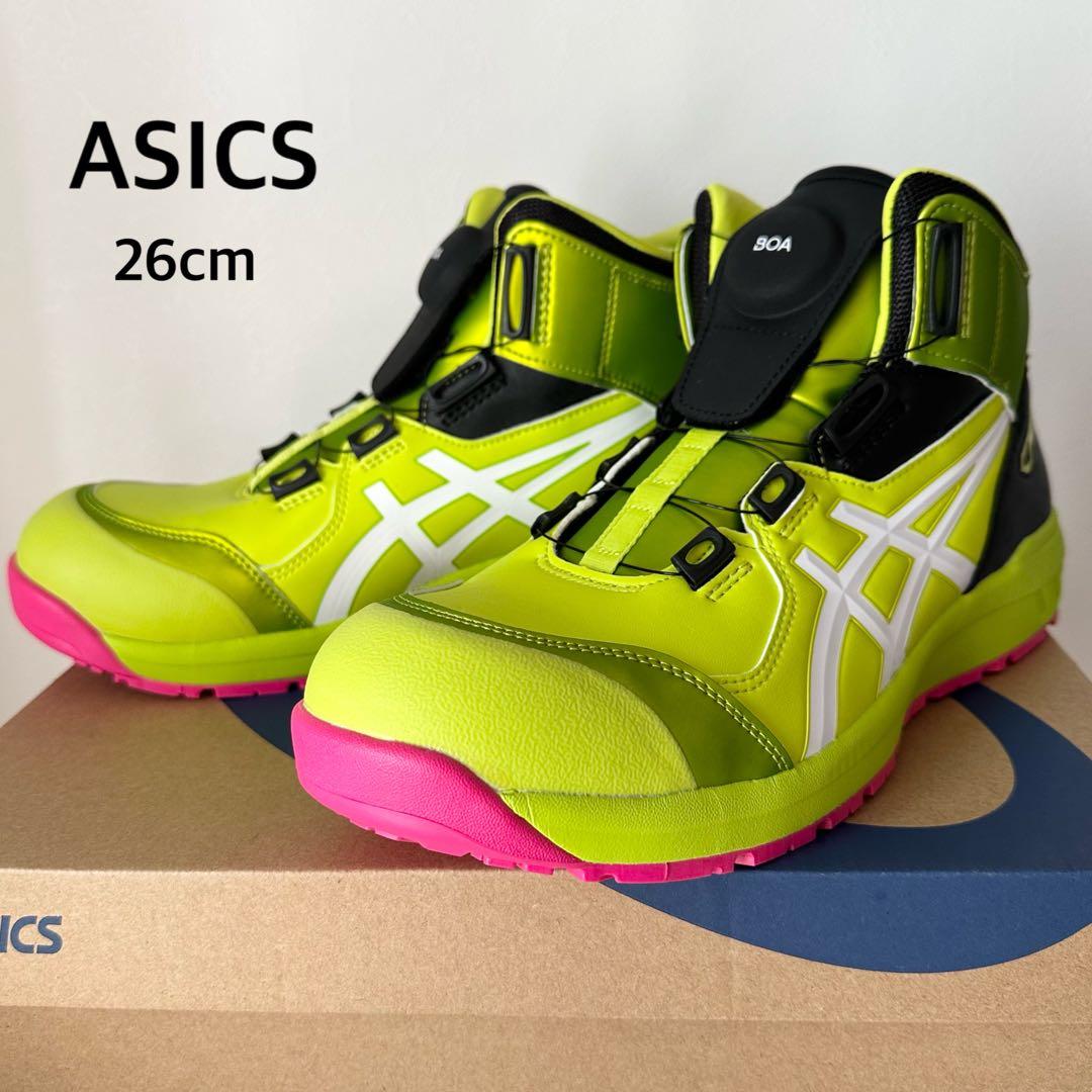 【26cm】アシックス 安全靴 ウィンジョブ CP304 限定 ネオンライム