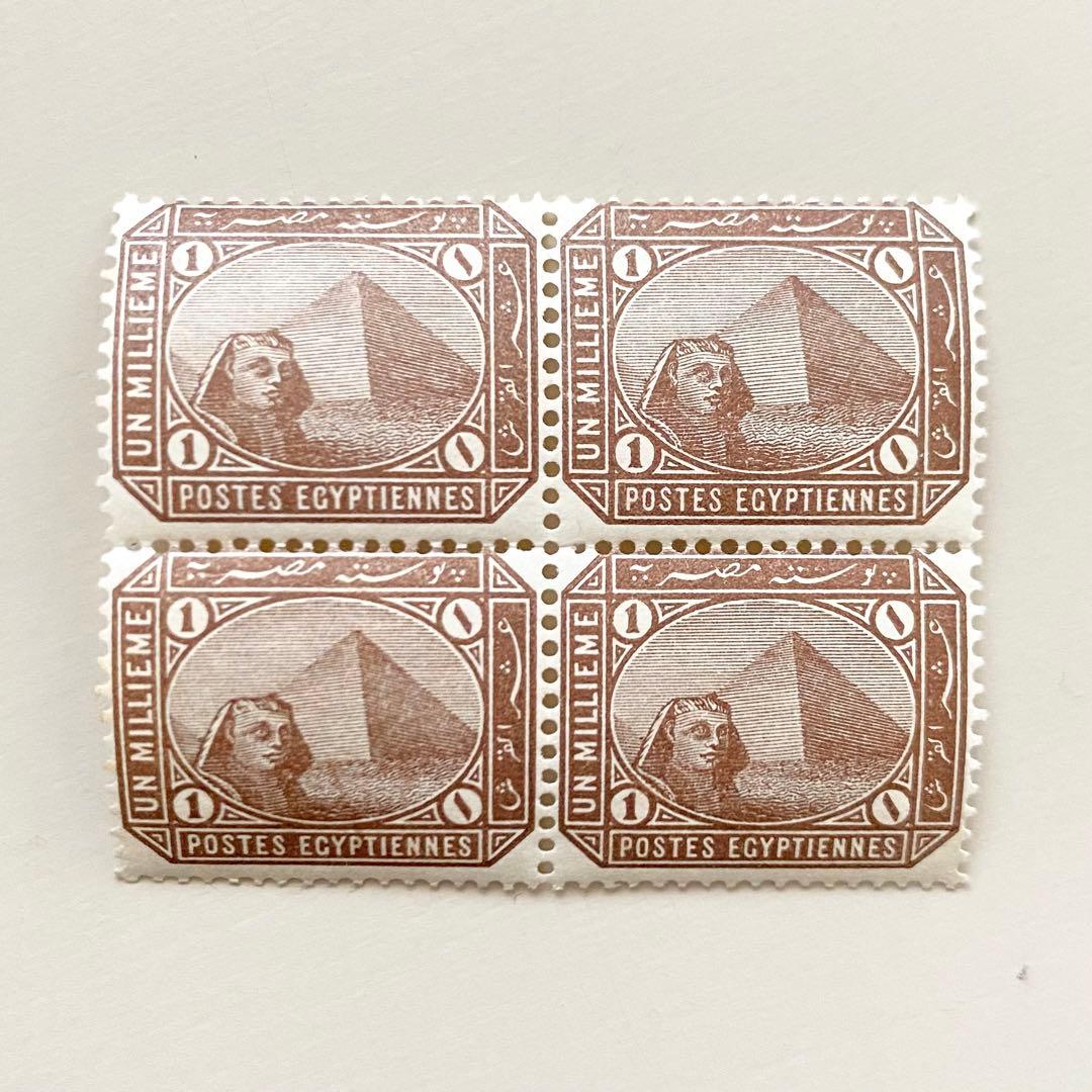 外国切手（エジプト：ピラミッド、スフィンクス） - メルカリ