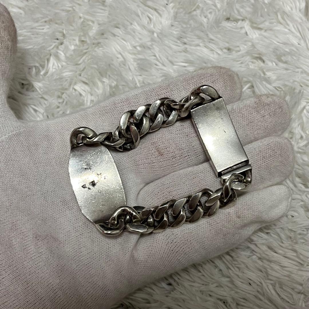 入手困難✨silver 925 オーバークロスモチーフ　ブレスレット 90.5g