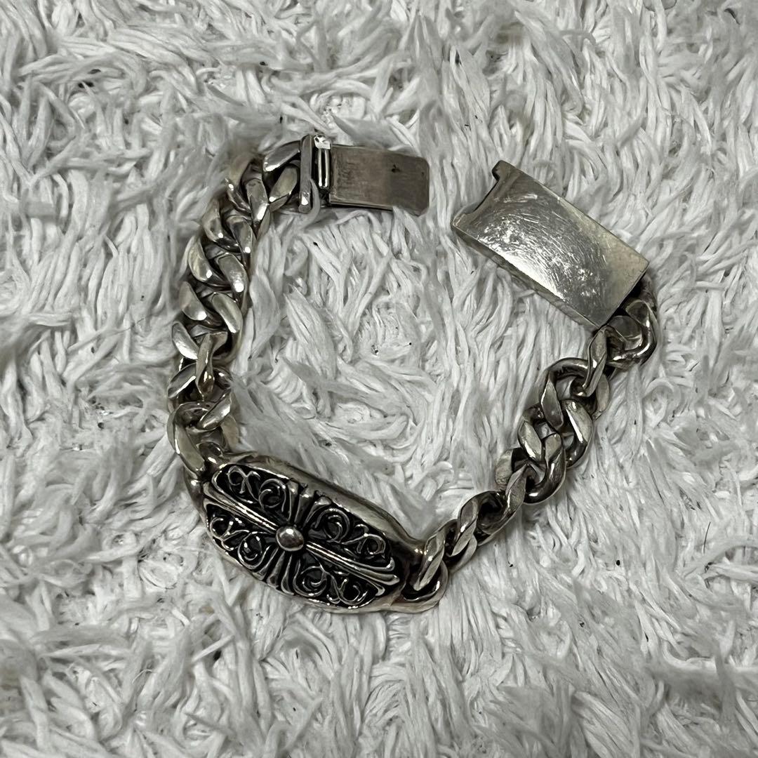 入手困難✨silver 925 オーバークロスモチーフ　ブレスレット 90.5g