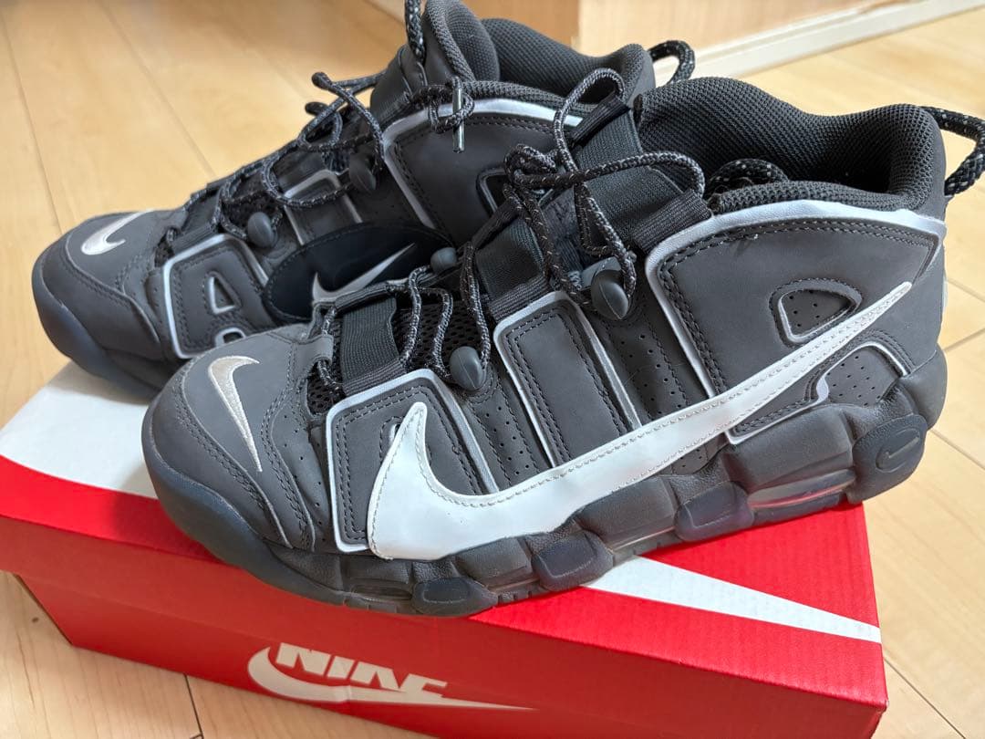 【人気色】ナイキ エア モア アップテンポ '96 アイアングレー 27.5cm