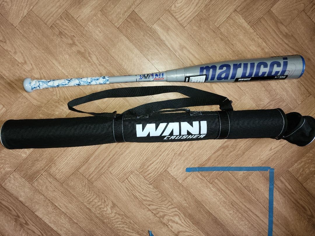 中身確認以外完全未開封品。marucci 軟式バット 80cm 600g青ワニ