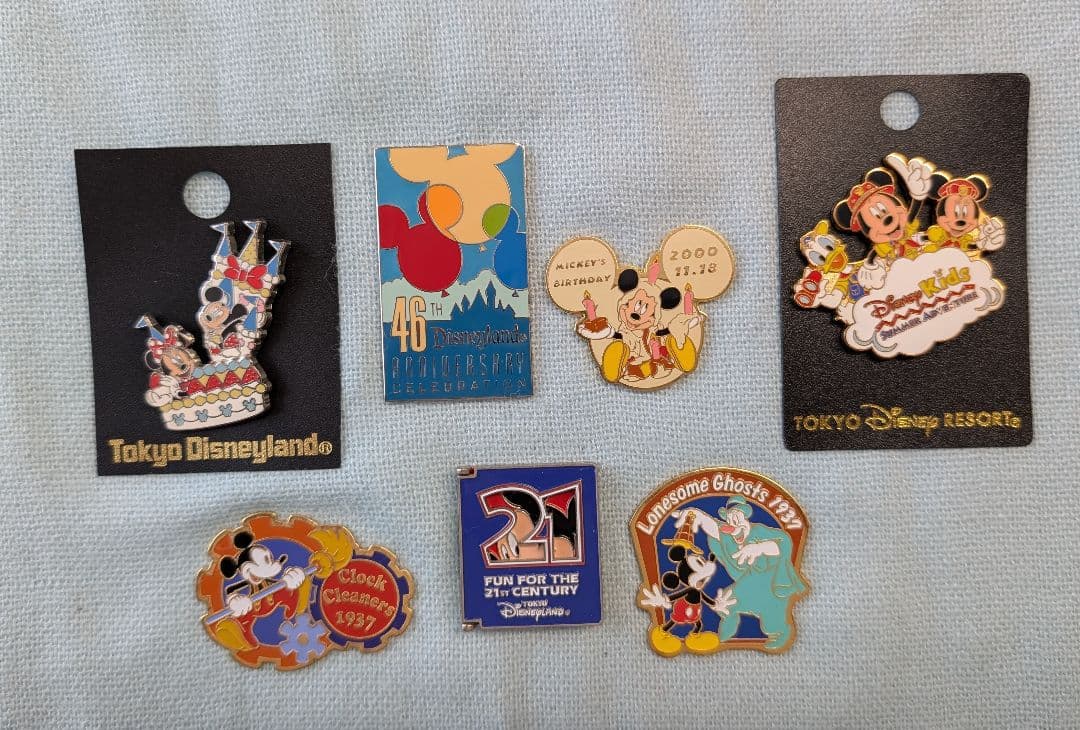 TDLディズニーランド ピンバッチ