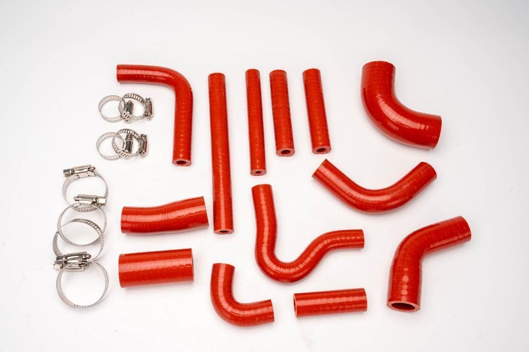 L880K コペン ラジエーターホース インタークーラーホース コペン L880K シリコンホース レッド 17点セット JB-DET ラジエター