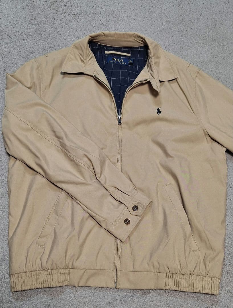 【美品】POLO RALPH LAUREN ベージュ スイングトップ　M