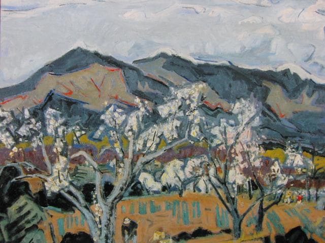 小早川篤四郎、【中国連山（那岐山）】、希少な画集より