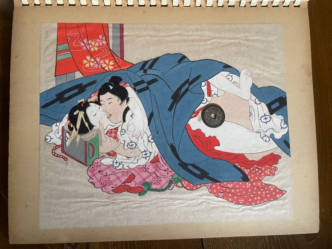 春画　12幅　日本画　肉筆　骨董　年代物　手描き