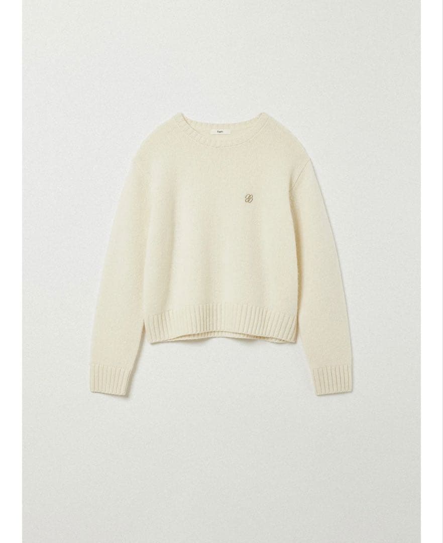 Eaphi WOOL KNIT PULLOVER アイボリー