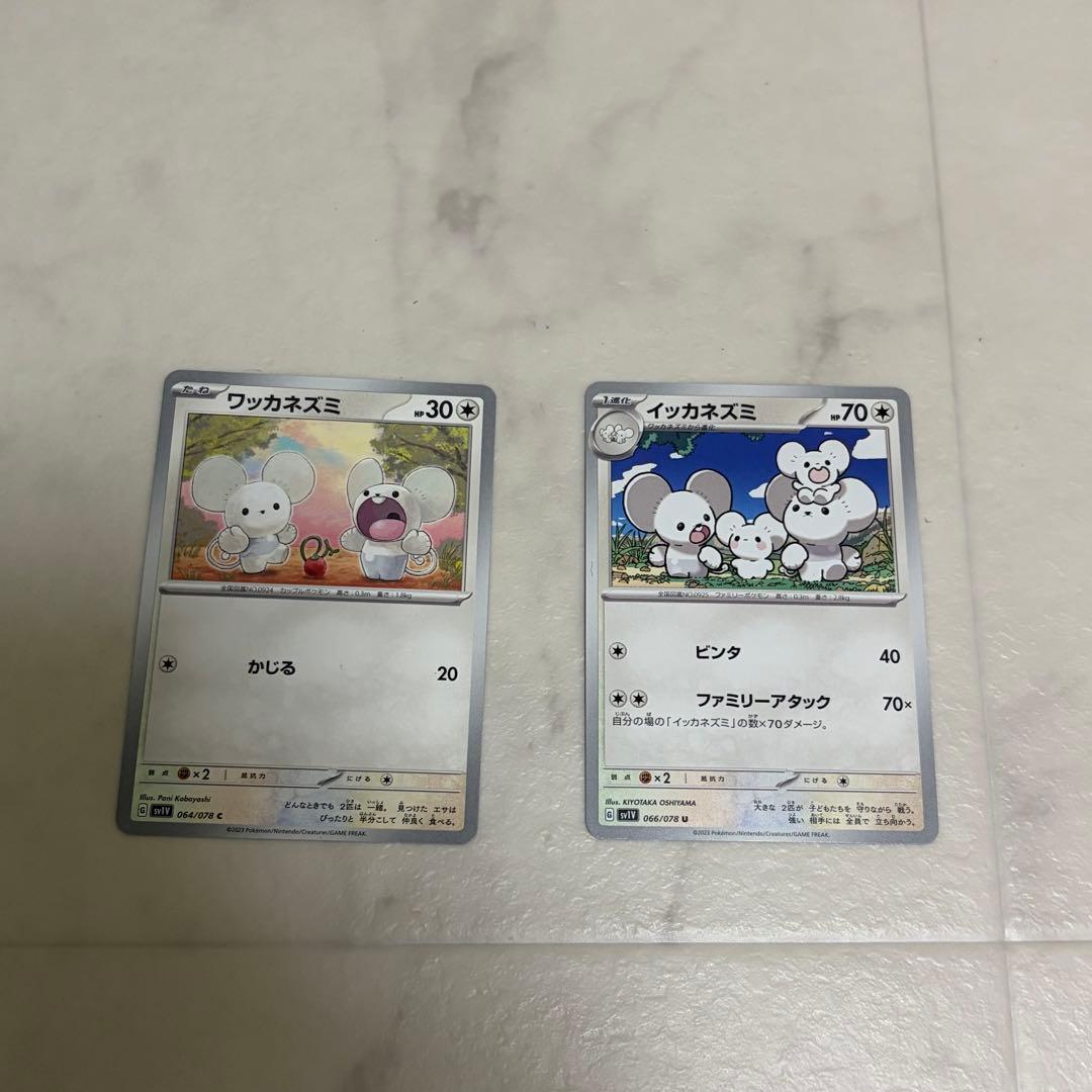 ポケモンカード ワッカネズミ イッカネズミ セット - メルカリ