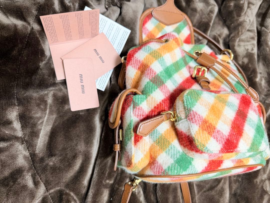 最終値下げ！正規店購入　miumiu ミニバッグ　バッグパック　レシート付