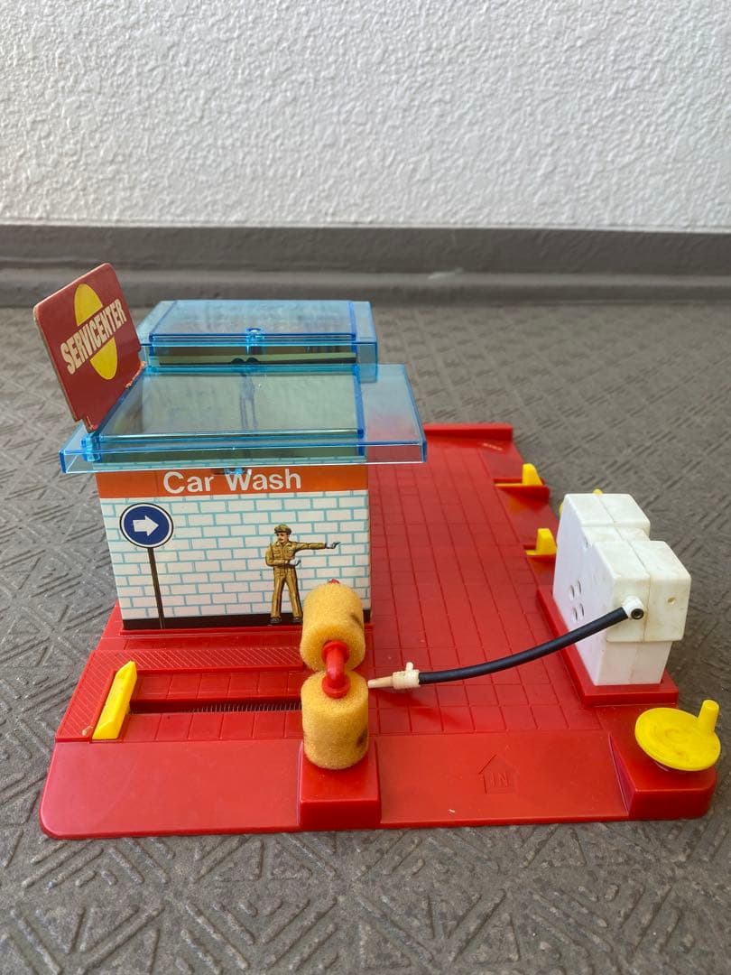 昭和レトロ トミー ミニカーワールドシリーズ サービスステーション