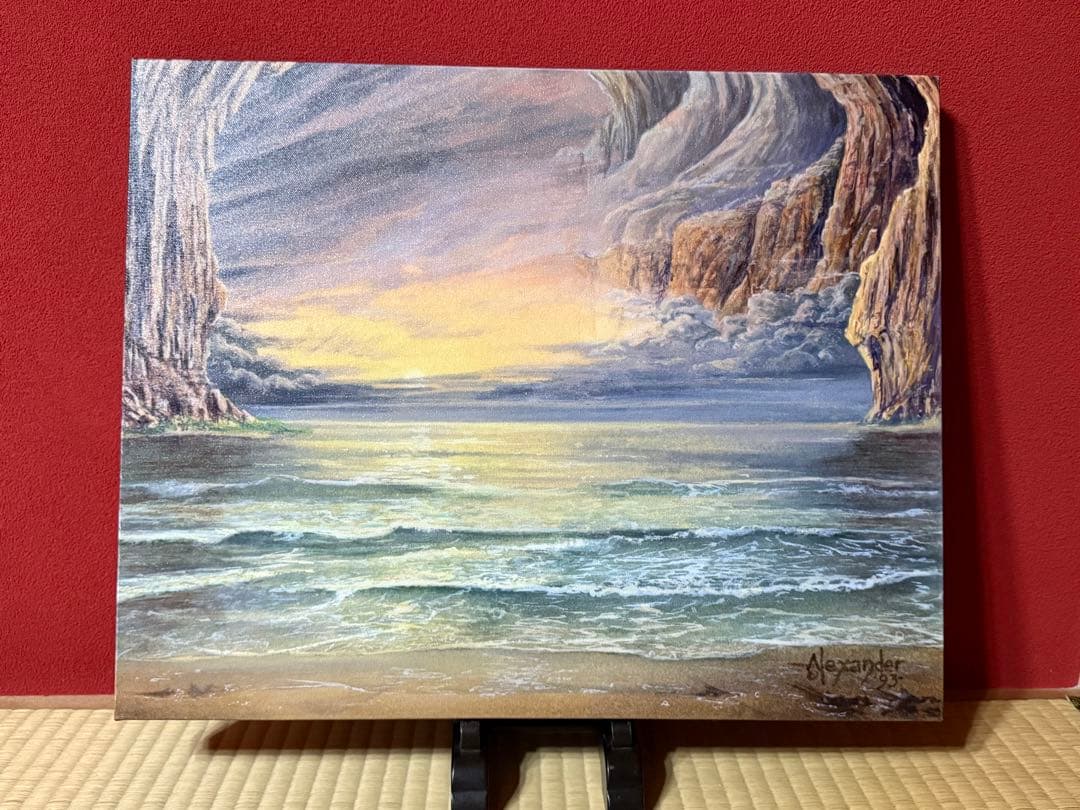 MTG underground sea アートキャンパス　希少品　デュアルランド