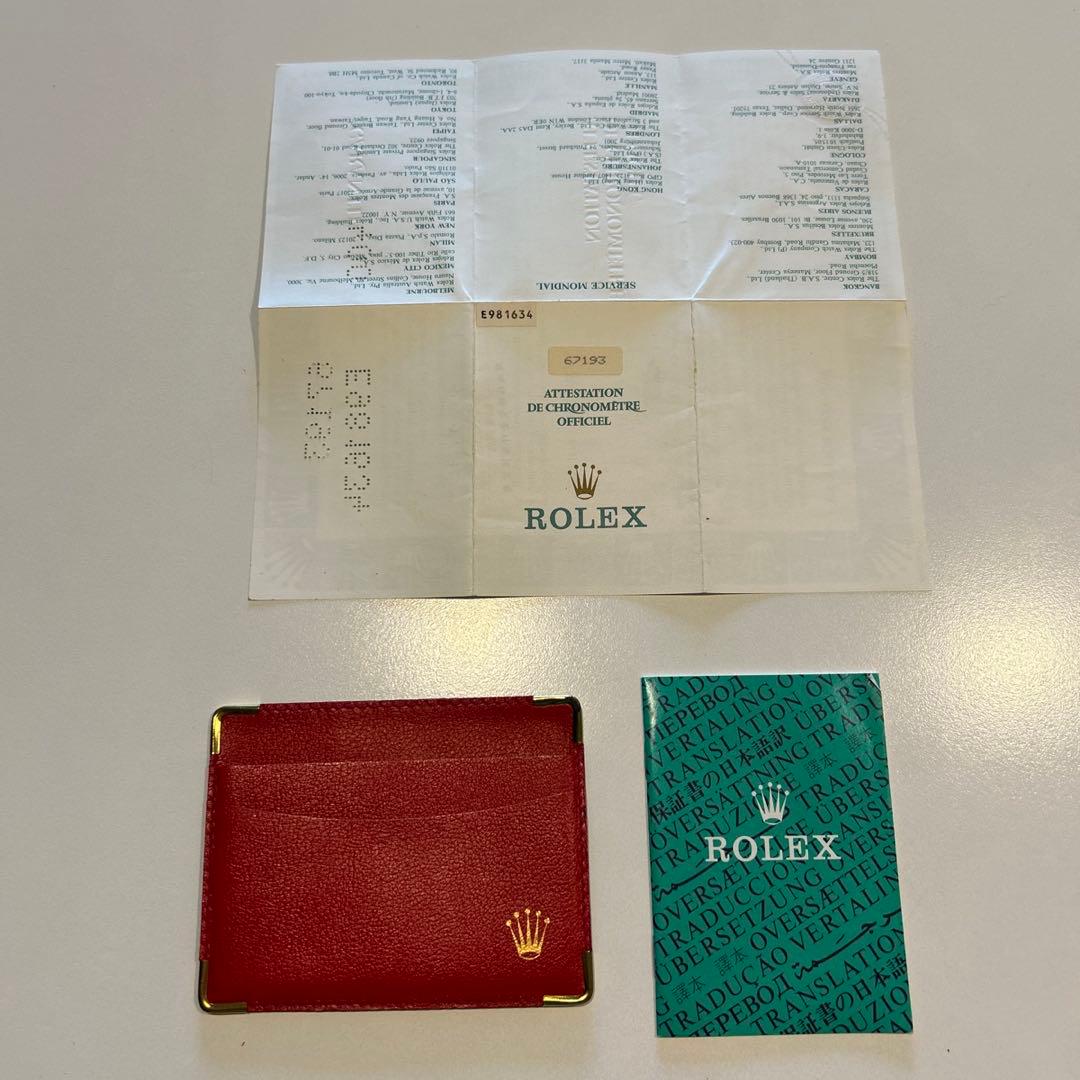 ROLEX 公式保証書とクロノメーター証明書付き - メルカリ