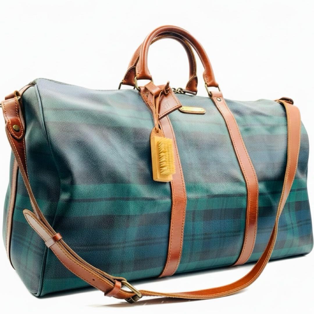 美品✨ラルフローレン 2way ブラシ・ネームタグ付き ボストンバッグ 大容量