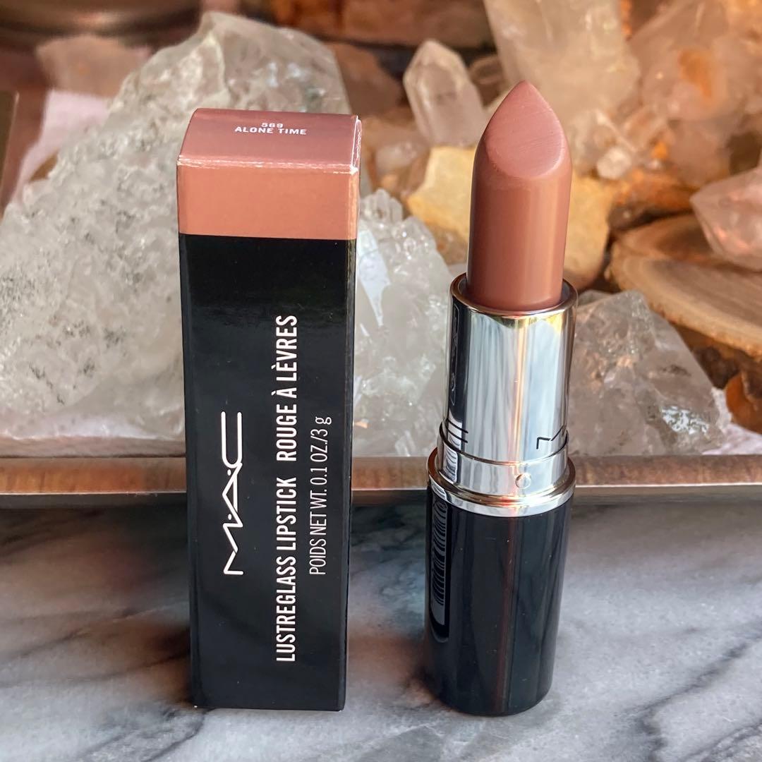 本物】MAC ラスターガラス リップスティック 569 アローンタイム