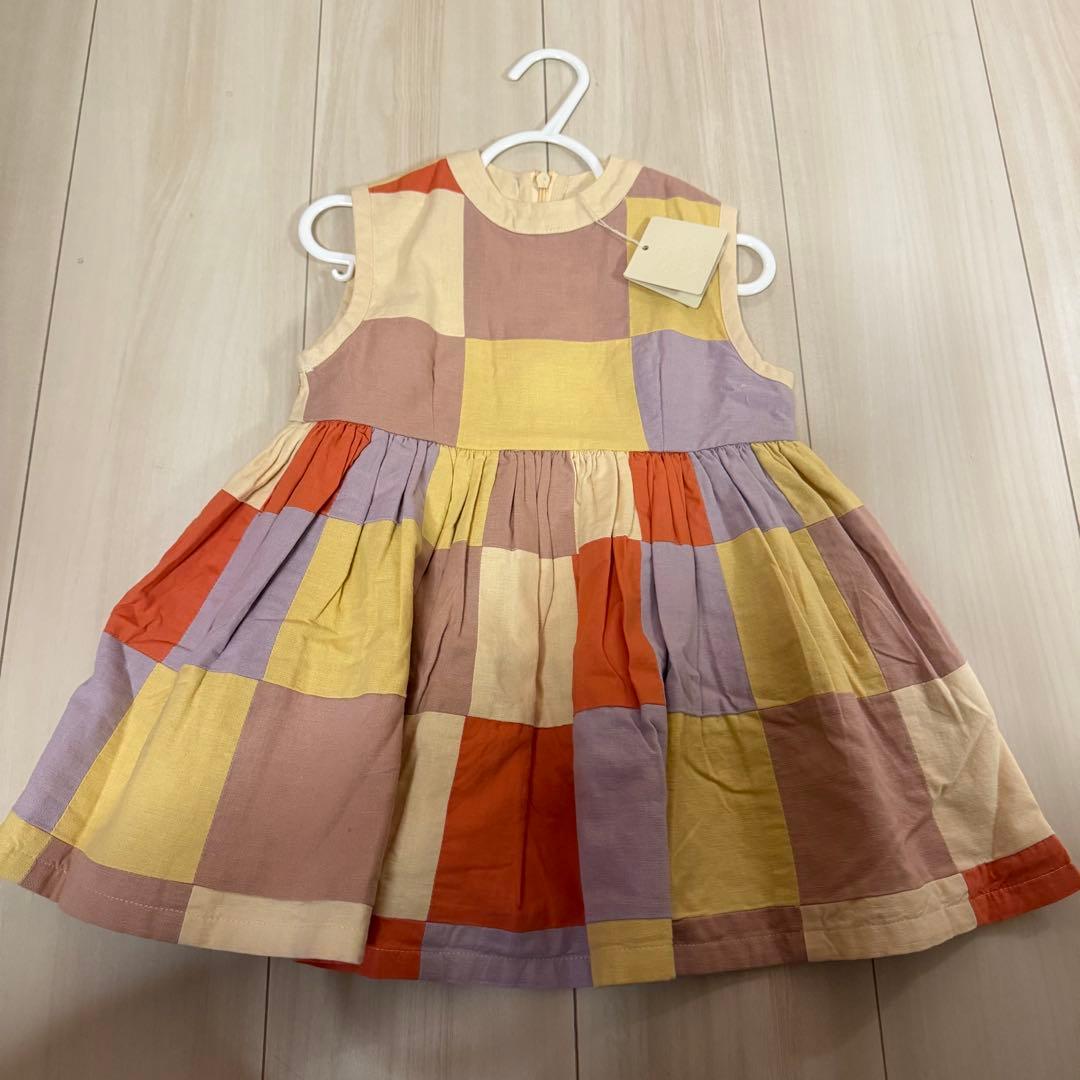 ワンピース apolina Patchwork Checker Wendy Dress