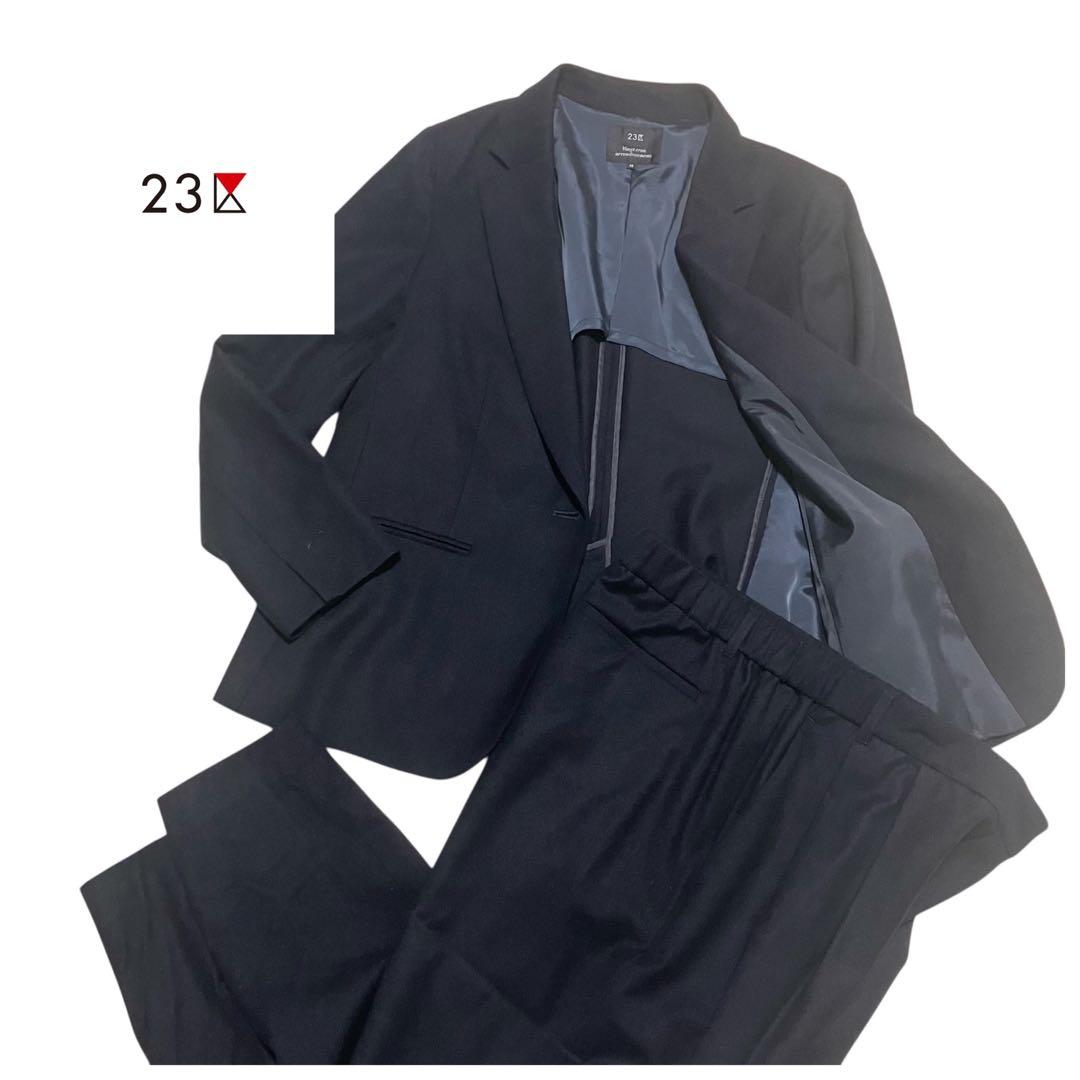 現行タグ・大きいサイズ✨23区 パンツスーツ ワンボタン セットアップ 48