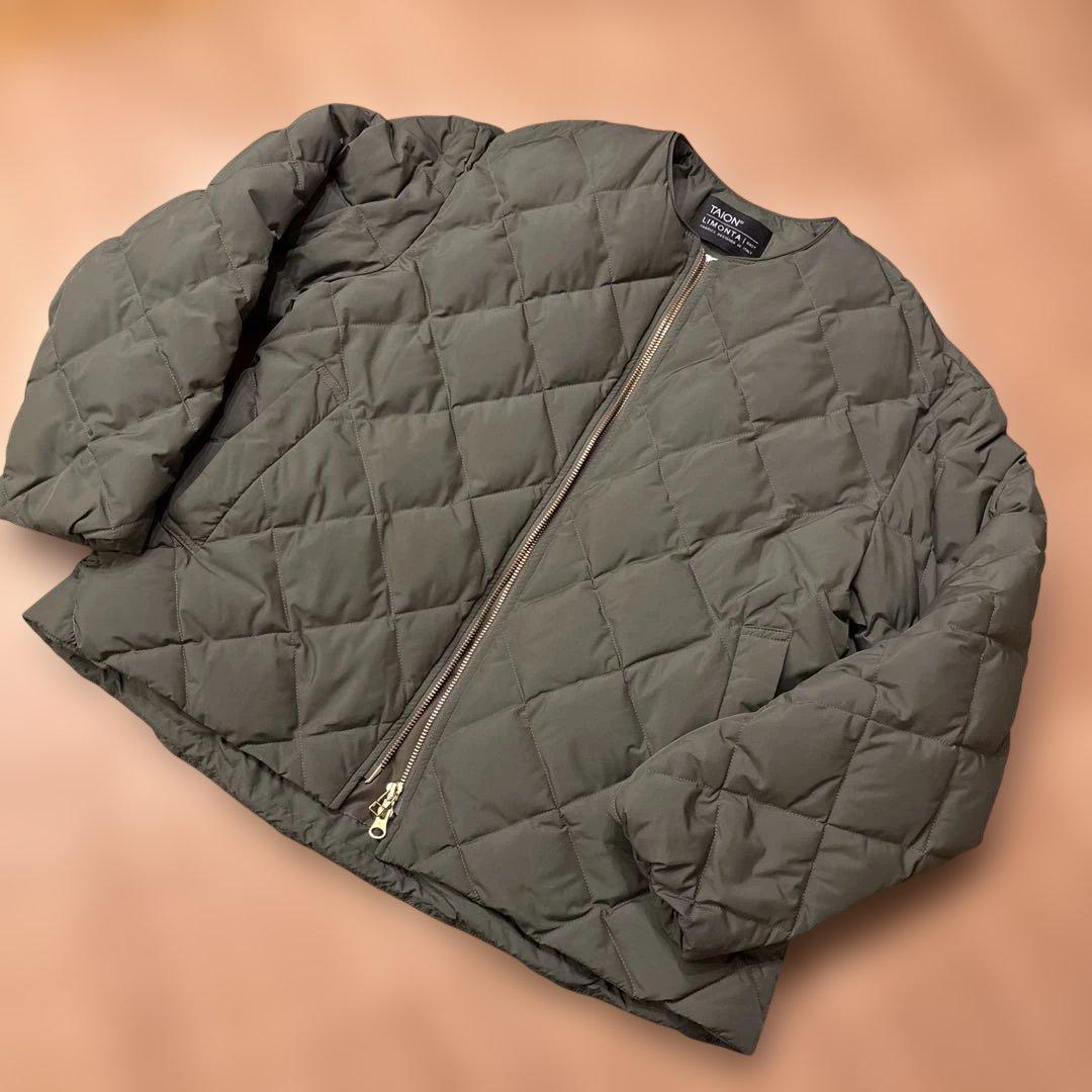 再値下げ　美品　UNFILO アンフィーロ　タイオン　カーキアウター UNFILO（アンフィーロ） ダウンコート ダウンジャケット 「自宅で洗濯