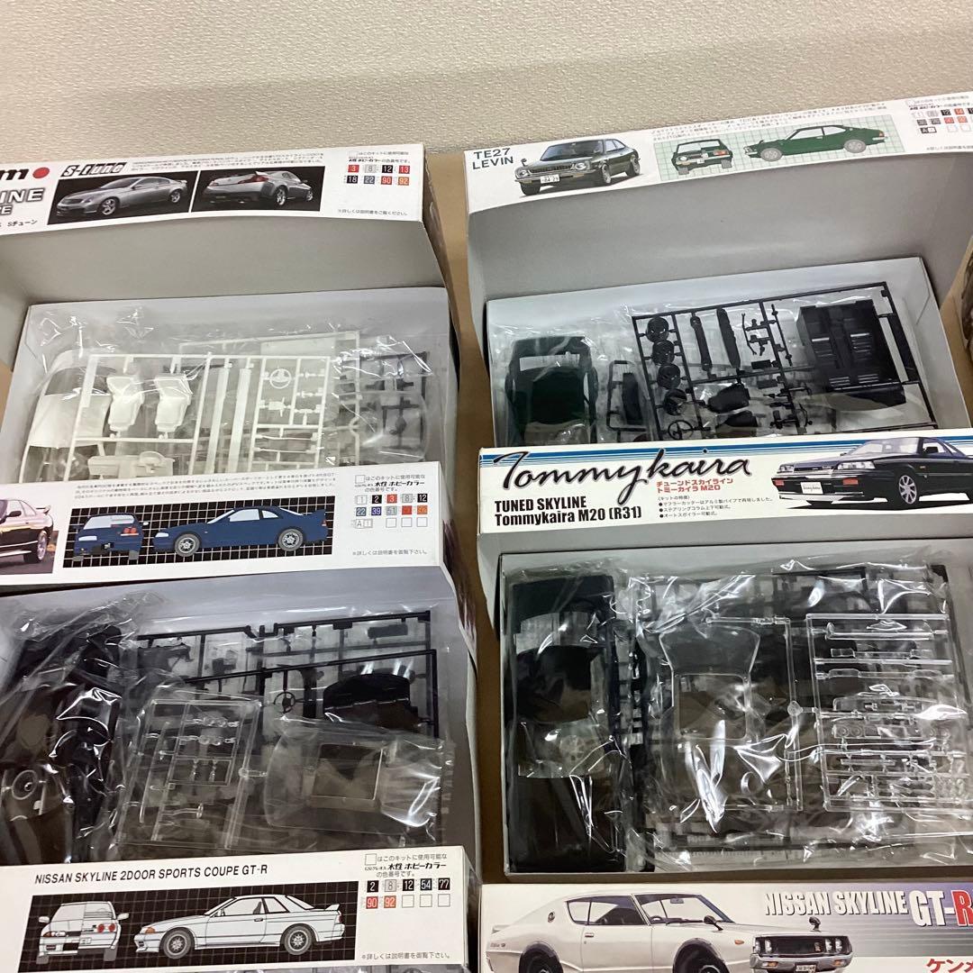 フジミ模型 1/24スケール レア物プラモ9個セット 未組立品 旧車名車