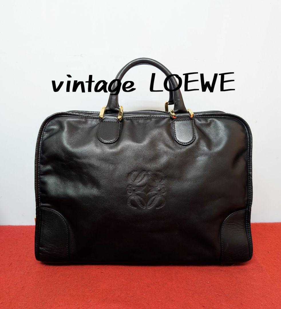 美品 極希少！ロエベ LOEWE アナグラム ボストン ハンドバッグ アマソナ LOEWE（ロエベ） アマソナ23 アナグラム ハンドバッグ ミニボストン