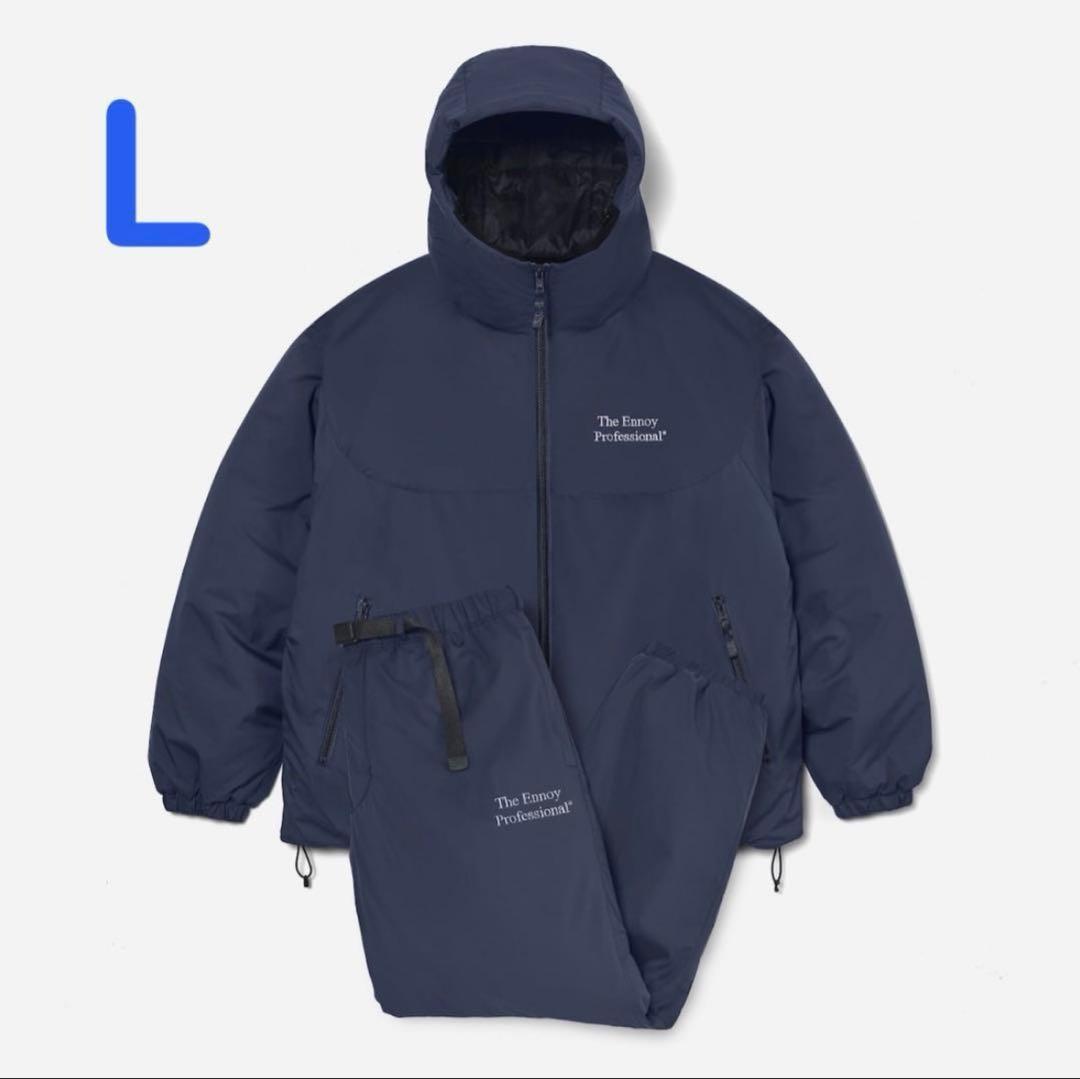 ENNOY PADDED NYLON NAVY サイズL 下
