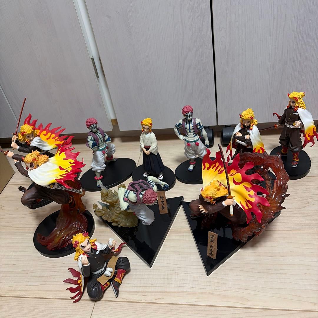 鬼滅の刃　煉獄杏寿郎 猗窩座 一番くじ　絆ノ装　フィギュア　セット