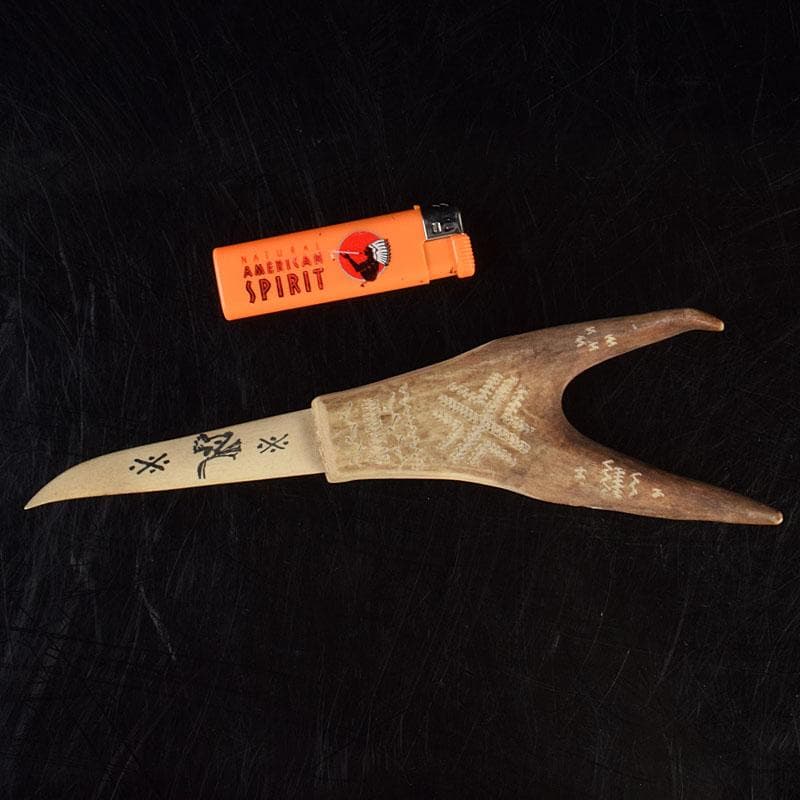 北欧伝統工芸 トナカイ鹿角 ペーパーナイフ V 9292 - メルカリ