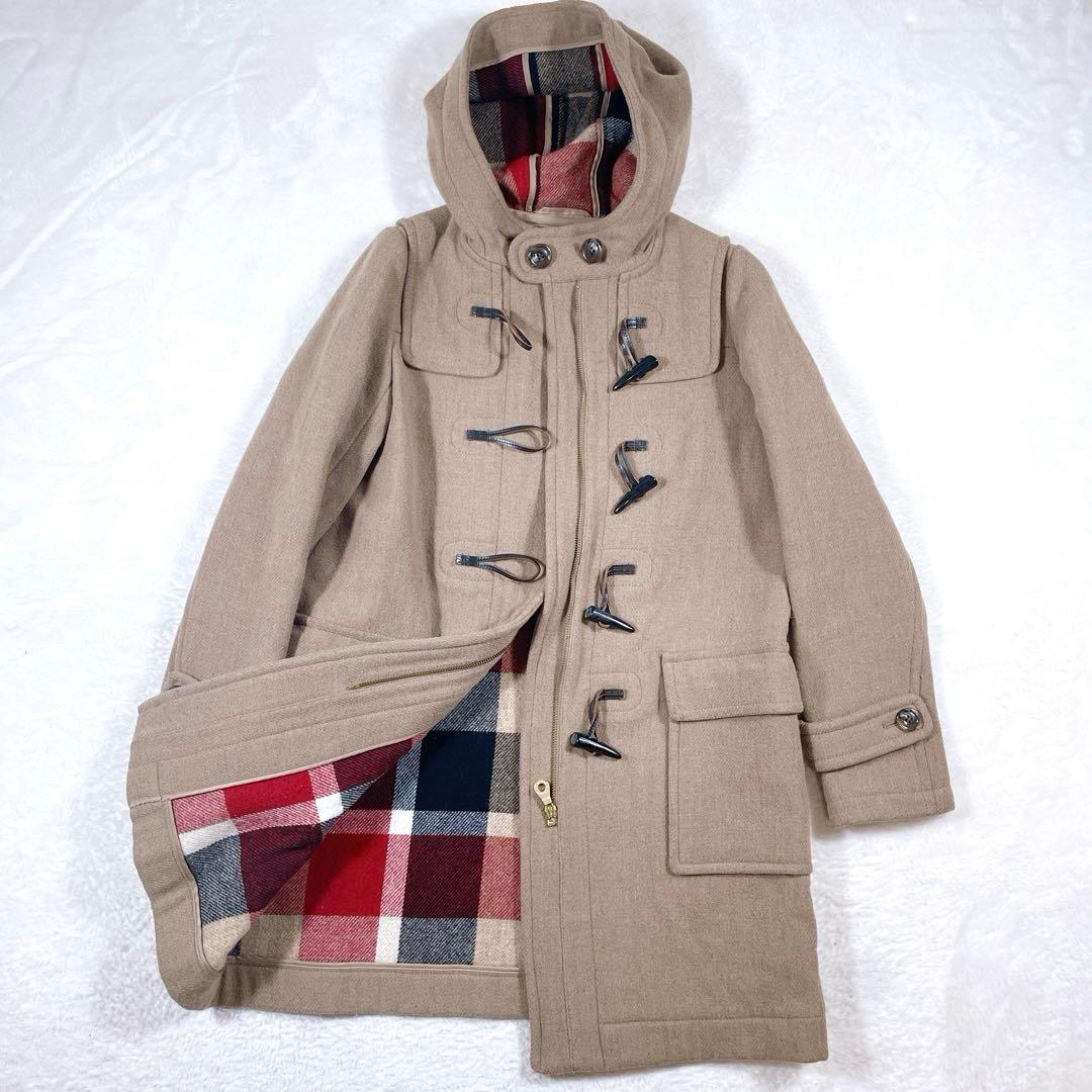 ゆいゆうママ　ブルーレーベルクレストブリッジ　ダッフルコート　裏地チェック BLUE LABEL CRESTBRIDGE（ブルーレーベルクレストブリッジ） ダッフル