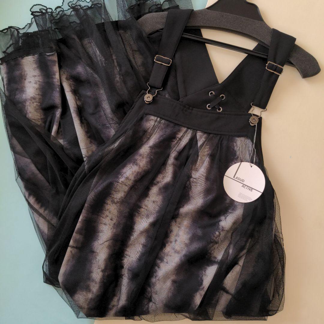 ヤマダヤ LASUDACTIVE 柄レイヤードシアージャンパースカート - メルカリ
