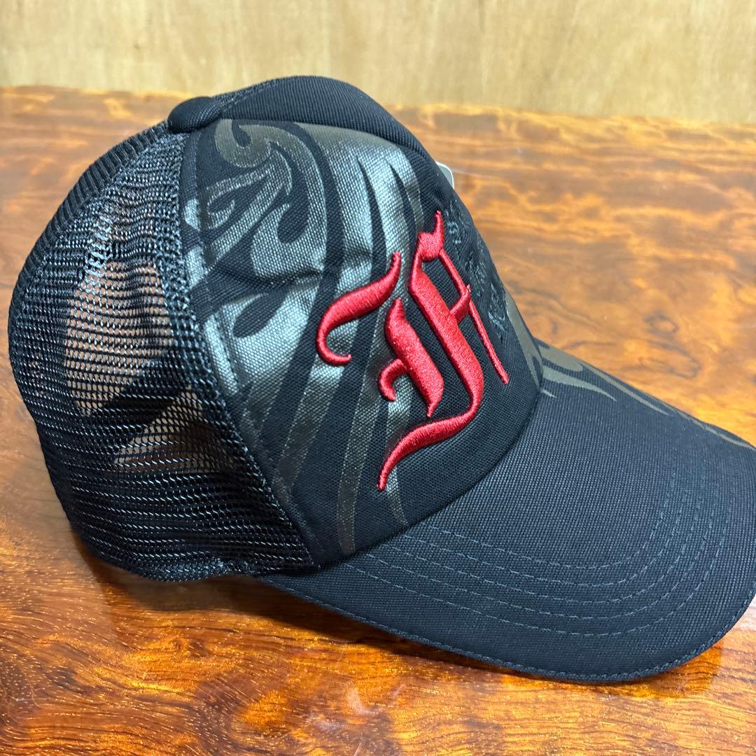 トラッカーキャップ ブラック刺繍 0303o341 - メルカリ