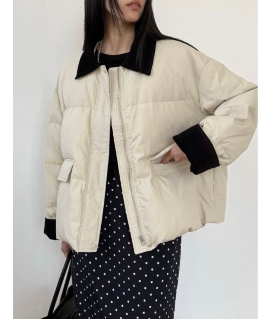 り*ん様 ワークジャケットダウン ワーク リブネックWジップ ダウンジャケット – TAIONインナーダウン