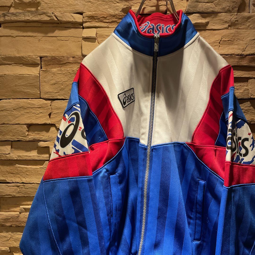 激レア】90s'/asicsアシックス/トラックジャージ上下/希少デザインM