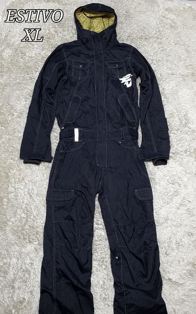 極美品✨ESTIVO スノーウェア　デニム調　つなぎ　XL　じゃいあん様
