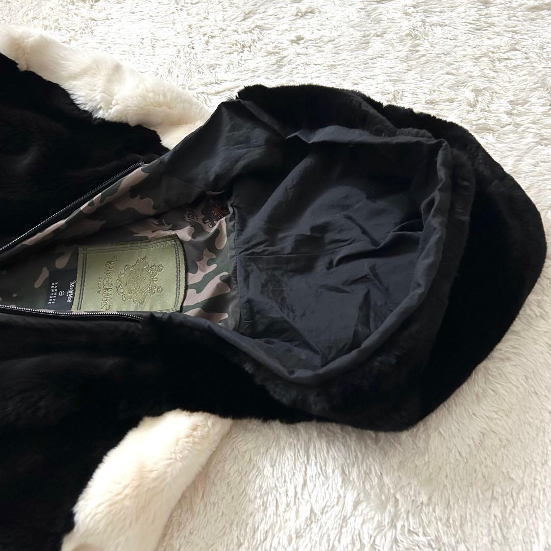 希少✨Mr&Mrs Italy バーニーズ リアルファー パーカー ジップアップ