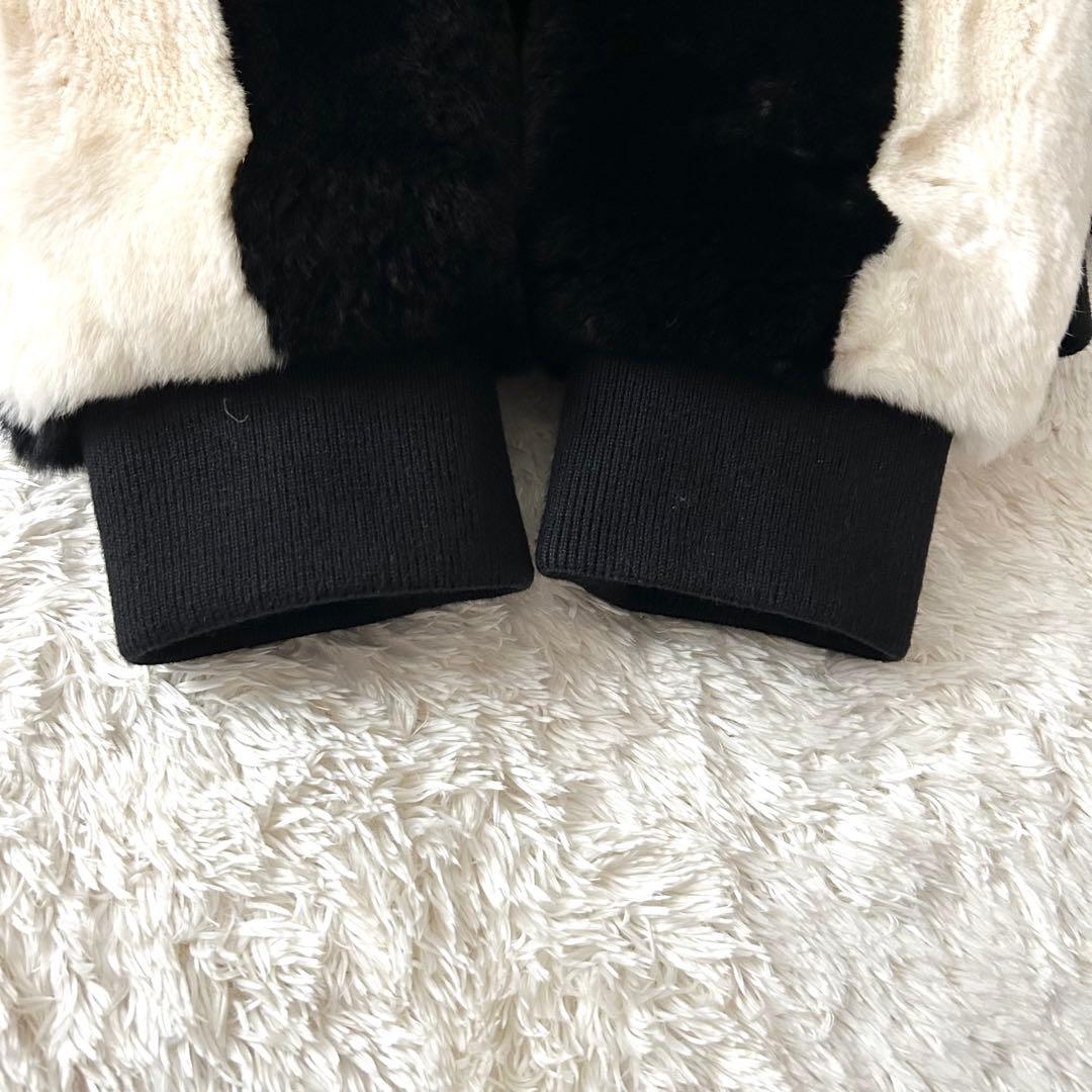 希少✨Mr&Mrs Italy バーニーズ リアルファー パーカー ジップアップ