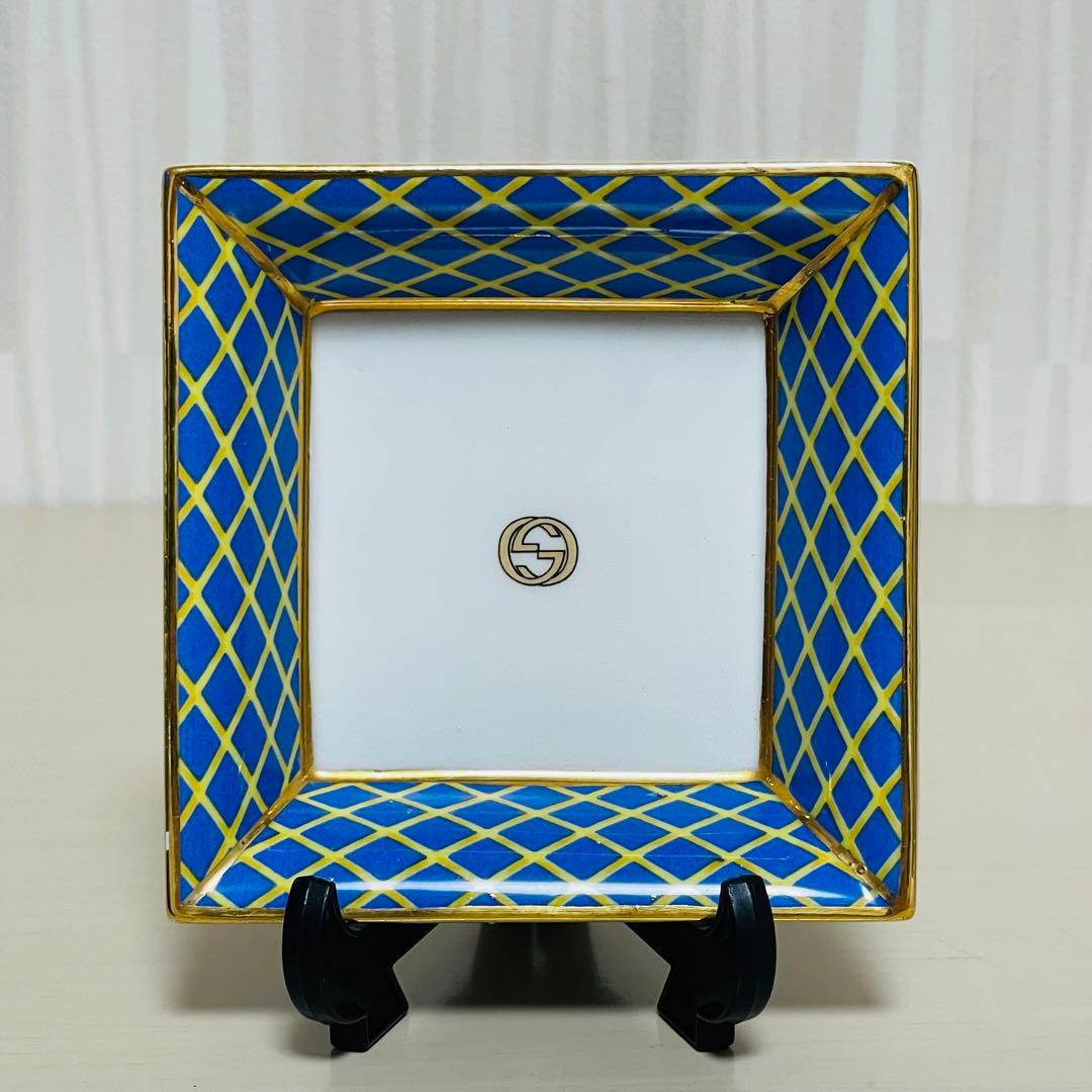 GUCCI グッチ ヴィンテージ スクエア ミニ トレイ 小皿 プレート