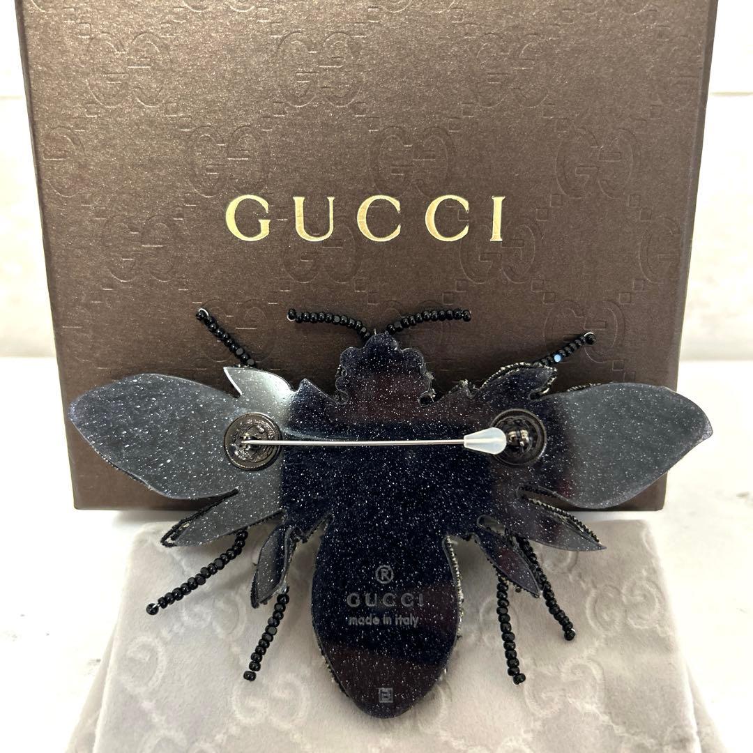 美品 GUCCI グッチ Bee ビーモチーフ ブローチ ハチ 蜂 レア 希少