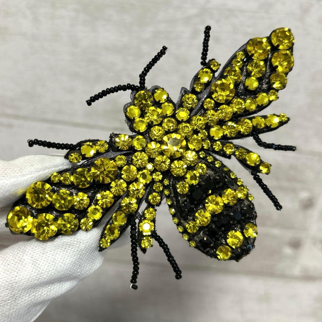 美品 GUCCI グッチ Bee ビーモチーフ ブローチ ハチ 蜂 レア 希少