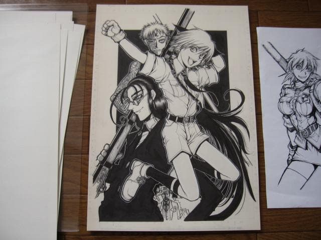 ヘルシング 20周年記念 複製原画 ミレニアム＆特務機関イスカリオテ