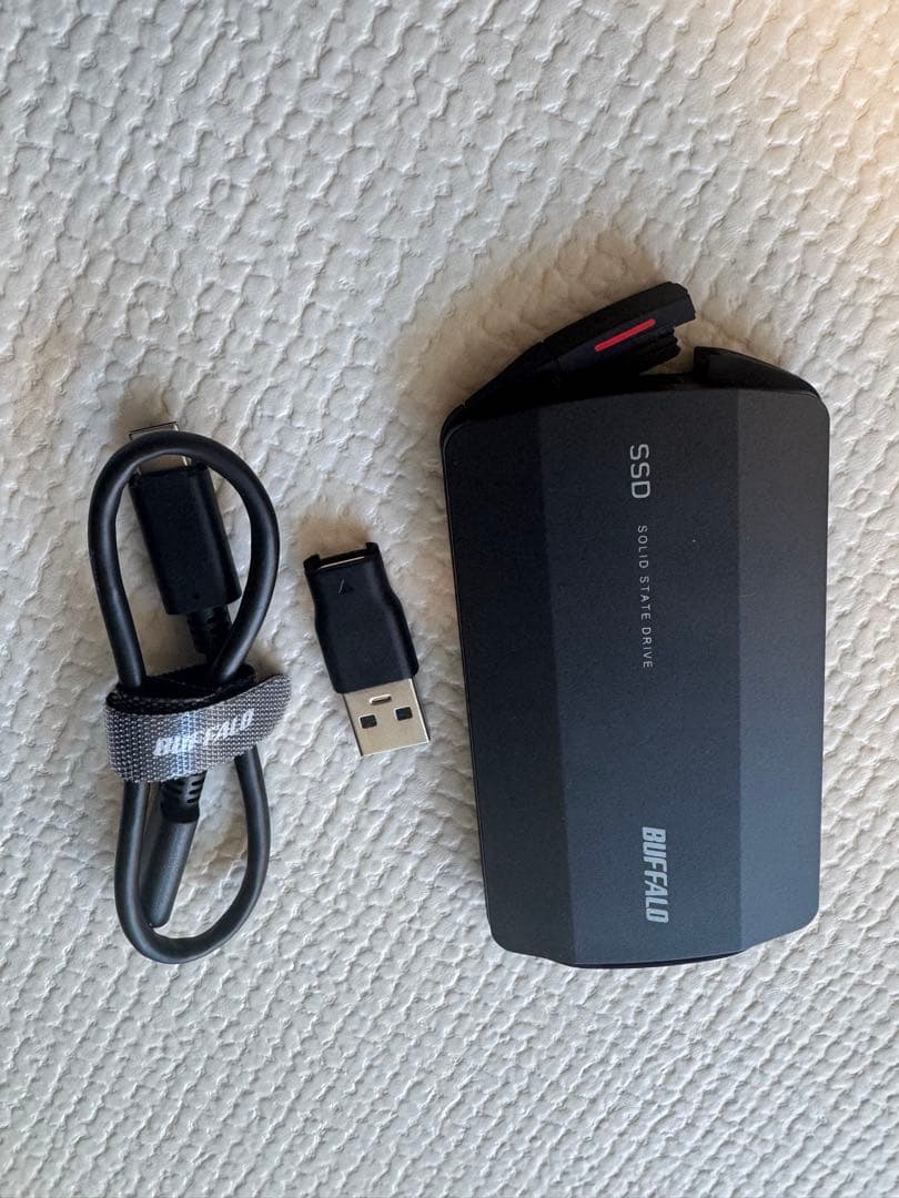 BUFFALO 1TB ポータブルSSD SSD-PHP1.0U3-BA