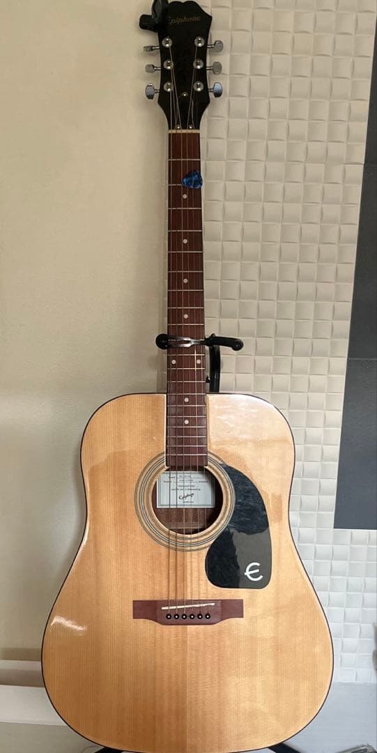 Epiphone アコースティックギター　ソフトケース　替弦　チューナー付 2個セット ギターケース アコギ ソフトケース アコースティックギター