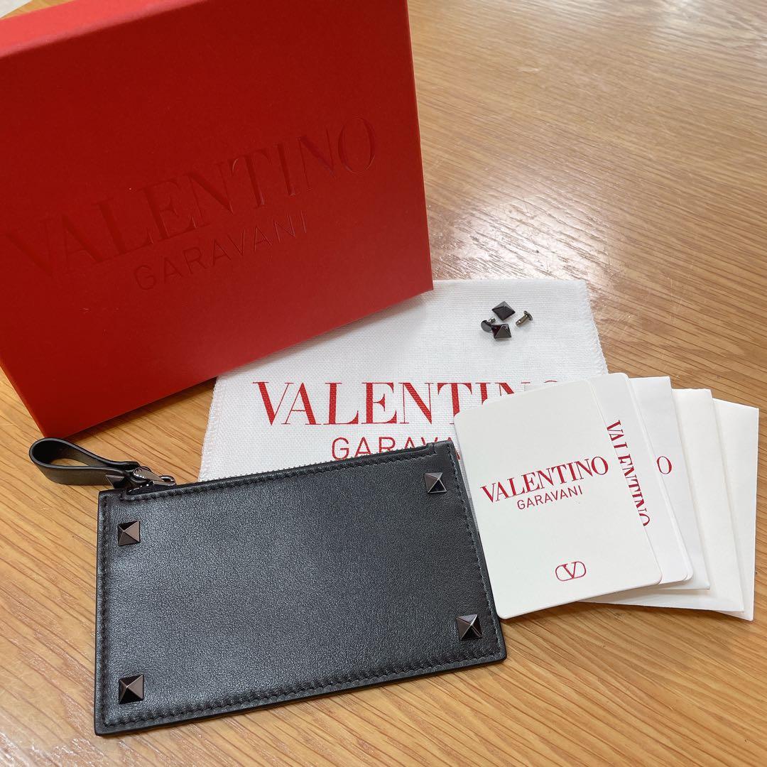 VALENTINO GARAVANI ブラック カードケース フラグメントケース