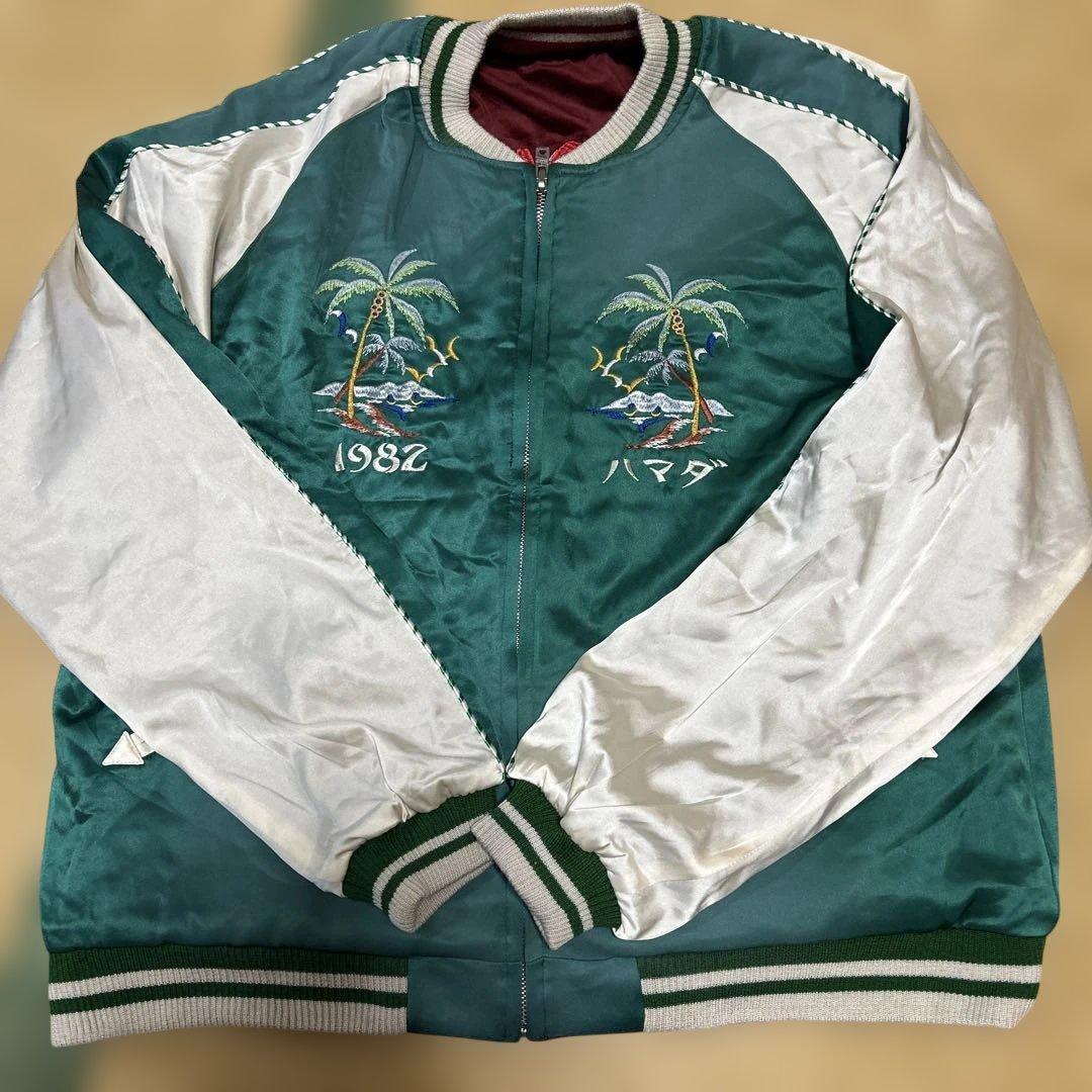 SAPEUR サプール 浜田雅功 アマジャン グリーン エンジリバーシブル M 新品 SAPEur 浜田雅功完全監修 アマジャン グリーン＆エンジ