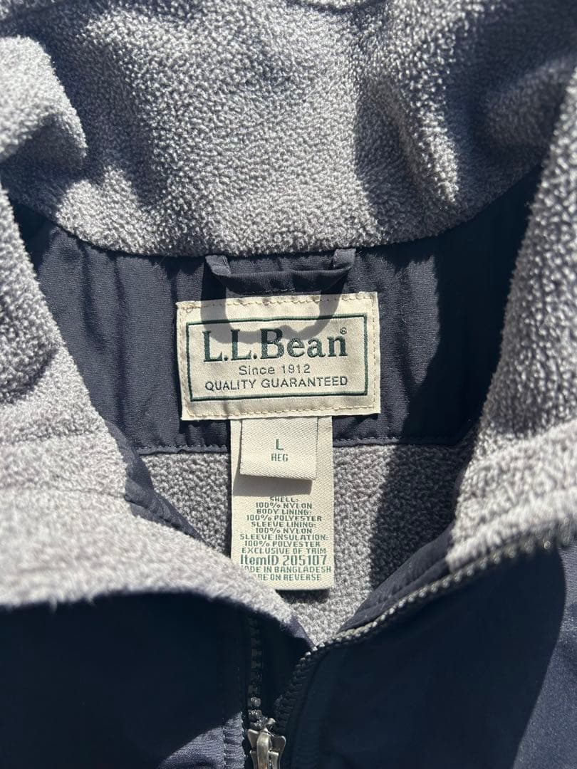 L.L.Bean warm-up jacket black 黒
