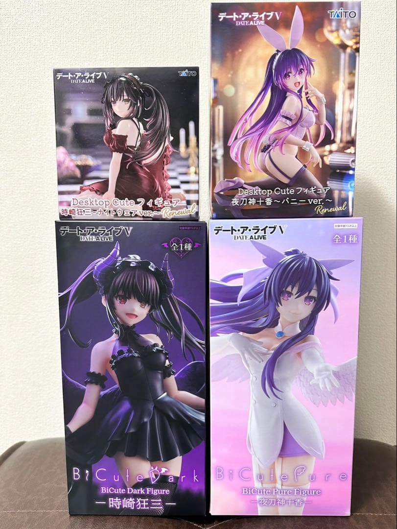 4点セット】デアラフィギュア狂三 十香 BiCute Bunniesまとめ売り