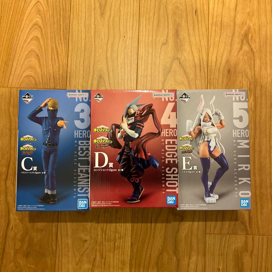 僕のヒーローアカデミア　ヒロアカ　一番くじ　the top 5 三体セット