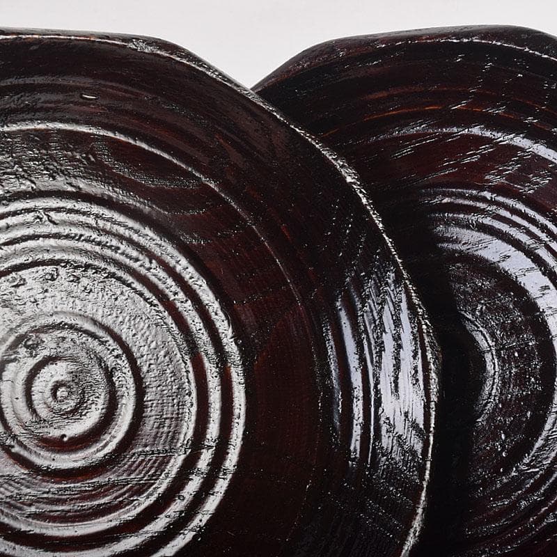 漆芸家 村瀬治兵衛作 沢栗 茶托 五客 V R8869 - メルカリ